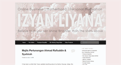 Desktop Screenshot of izyanliyana.com
